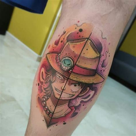 There are 18 one piece ace tattoo for sale on etsy, and they cost 11,20 $ on average. The Brothers S 😍 So is D 💪 Monkey D. Luffy & Portgas D ...