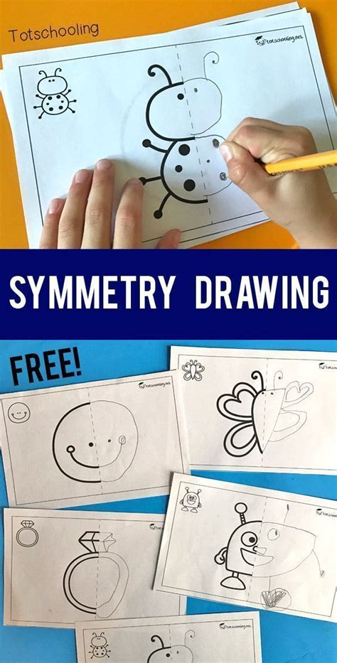 Symmetry Picture Drawing Preschool Activities Kindergarten Kids