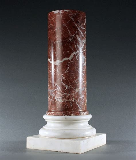 Ca0935 Substantial Grand Tour Specimen Marble Column