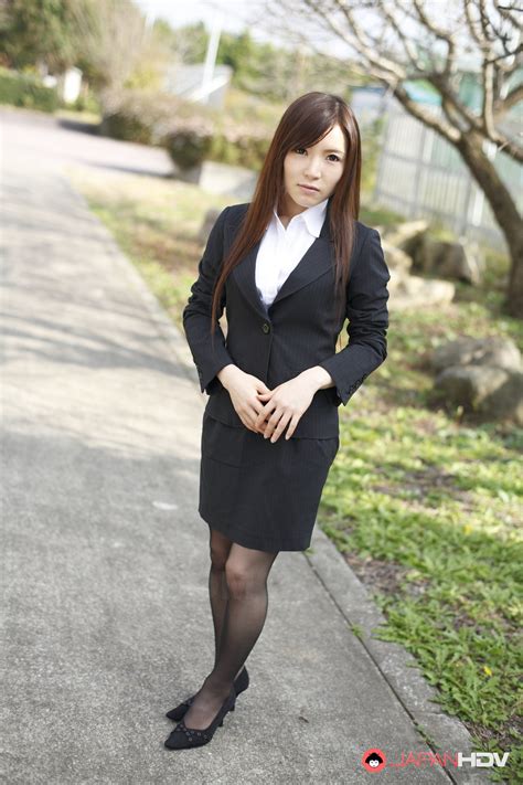 Naughty Hitomi Tsukishiro In Office Outfit