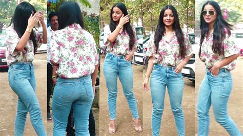 salman khan actress mahima makwana flaunts her huge figure in body fit jeans snapped at mukesh