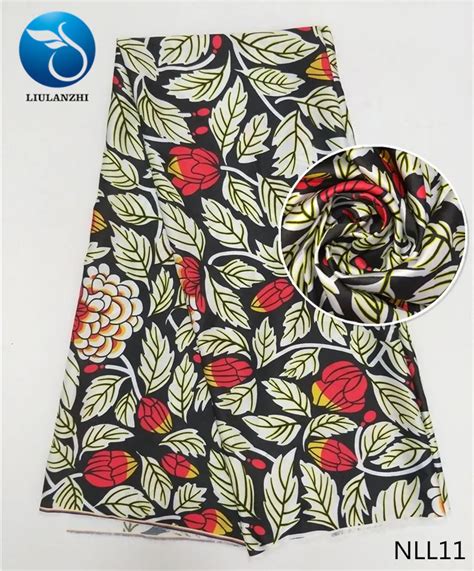 Liulanzhi Satin Fabric Multicolor Painted African Satin Fabric Dyed Ankara Fabrics 2018 High