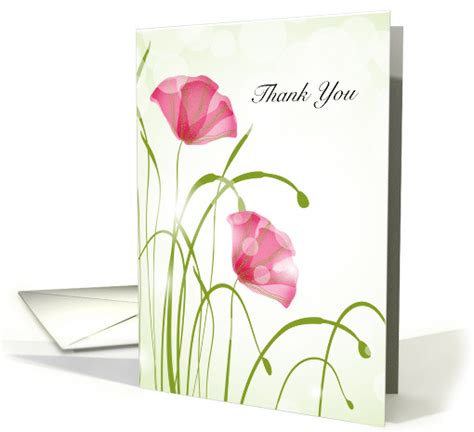 Thank You Mental Health Therapist Poppies Card 1654080