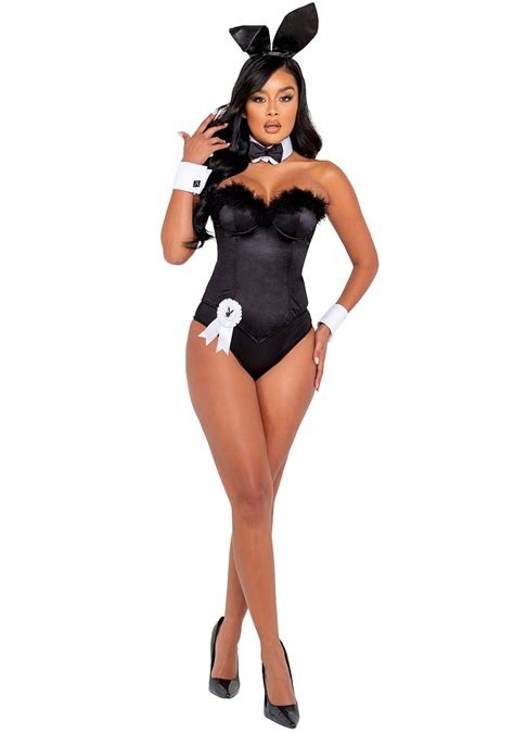 Playbabe Black Boudoir Bunny Costume For Women