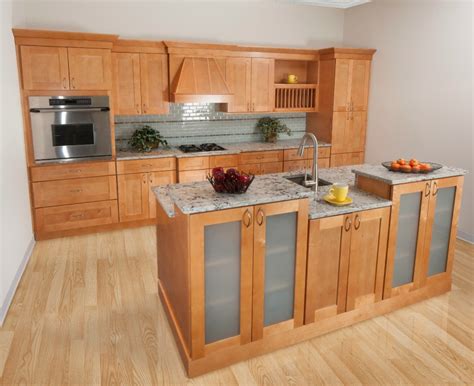 Aspen white shaker kitchen cabinets by cabinets direct rta. Shaker Honey - Ready To Assemble Kitchen Cabinets ...