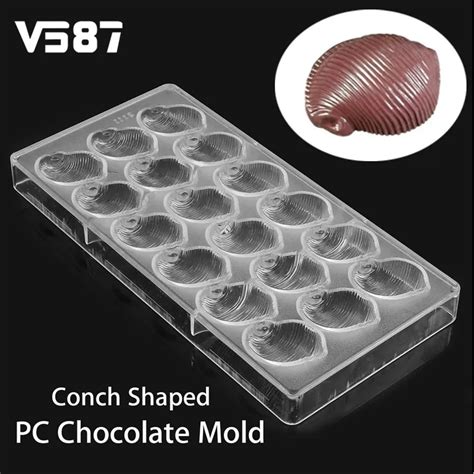 Chocolate Mold Polycarbonate Whelks Snails Conch Shaped Hard Candy