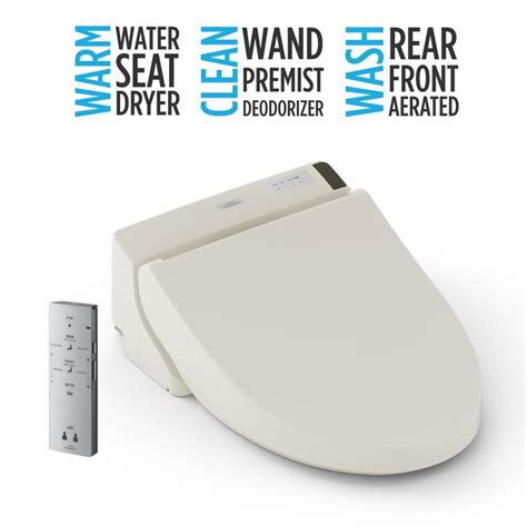 TOTO Washlet C Electronic Bidet Toilet Seat With Premist And SoftClose Lid Round Sedona