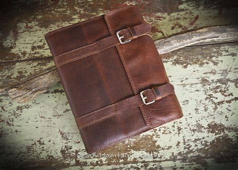 Hand Crafted Custom Bison Leather Book Cover Or Bible Cover By Ozark