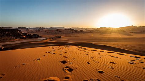 353138 Africa Algeria Desert Dune Landscape Sahara Sand Tassili