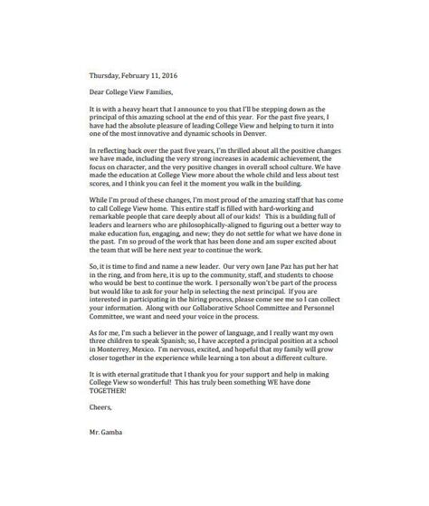 Free 7 Farewell Letter Templates In Ms Word Pdf