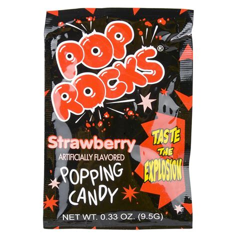 Pop Rocks Strawberry 24pcsdisplay The Stuff Shop