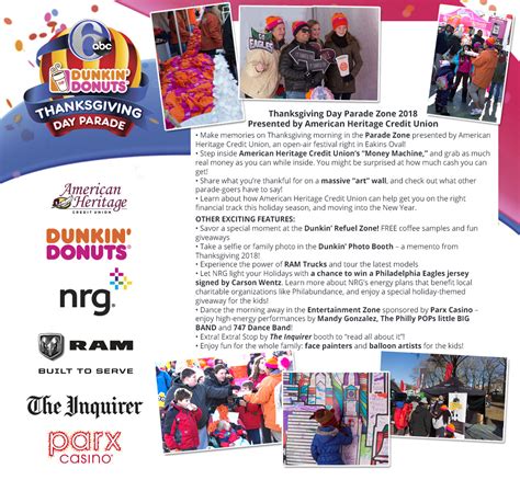 2018 6abc Dunkin Donuts Thanksgiving Day Parade
