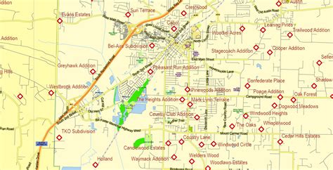 Arkansas Us Pdf Map Vector Exact State Plan High Detailed