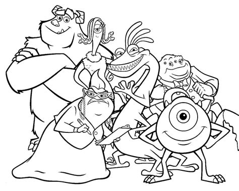 Monsters Inc Coloring Pages Monsters Inc Coloring Pages Preview