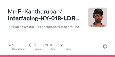 GitHub Mr R Kantharuban Interfacing KY 018 LDR Photoresistor With