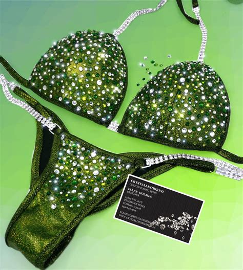 Olive Holographic Mystique Laurin Competition Bikini Bikini