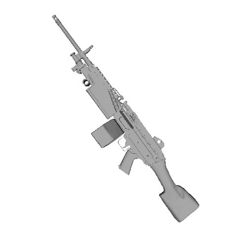 Stl File M249 Saw Machine Gun Model・3d Printer Model To Download・cults