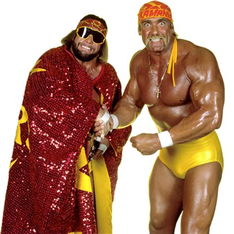 Png Macho Man Randy Savage And Hulk Hogan Blank Template Imgflip