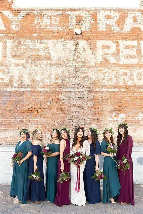 42 Jewel Toned Bridesmaids Dresses For Fall Weddings Weddingomania