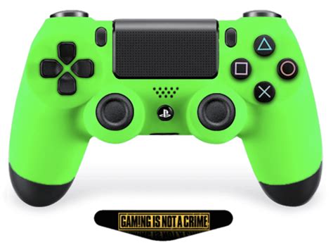 Soft Touch Neon Green Ps4 Pro Custom Un Modded Controller Exclusive
