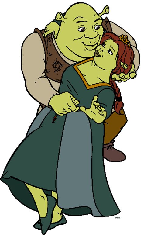 Shrek And Fiona Clipart