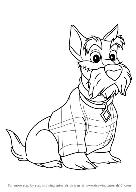 Learn How To Draw Jock From Lady And The Tramp Lady And
