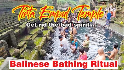 Balinese Bathing Ritual Tirta Empul Temple Bali Youtube