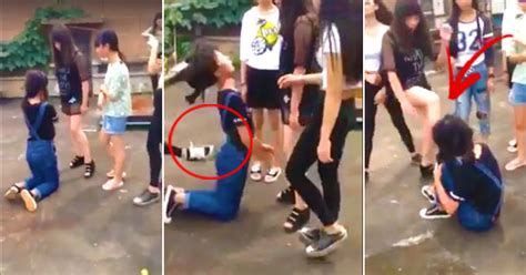 Trending Now Real Life Mean Girls These Female Chinese Bullies Brutally Slap And Kick Their