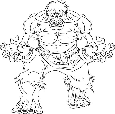 Desenhos Do Hulk Para Colorir