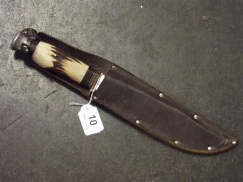 William Rodgers Of Sheffield Bowie Knife 8 In Clip Point Blade