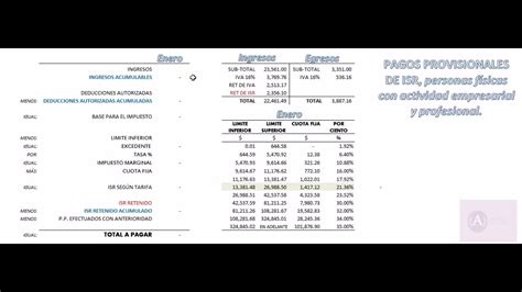 Pagos Provisionales Personas F Sicas Con Actividad Empresarial Y Profesional Youtube