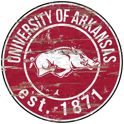 The arkansas razorbacks basketball team represents the university of arkansas in fayetteville, arkansas in ncaa division i men's basketball competition. Arkansas Razorbacks Distressed 24" x 24" Vintage Looking ...