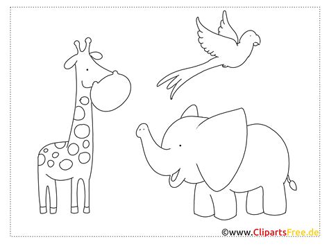 Dibujos De Animales Del Zoológico Para Colorear E Imprimir