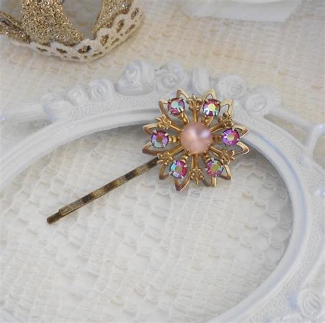 Crystal Headpiece Floral Bobby Pin Wedding Hairpin T For Her