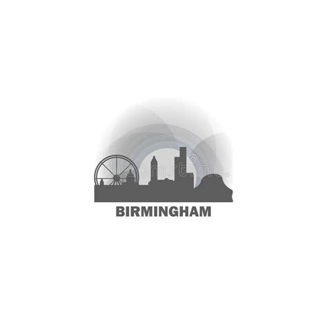 Ejemplo Plano Del Logotipo Del Horizonte De La Ciudad De Birmingham