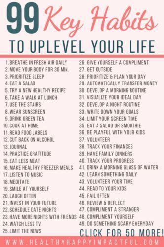 The Best List Of Habits To Improve Your Life In 2023 Good Daily Habits