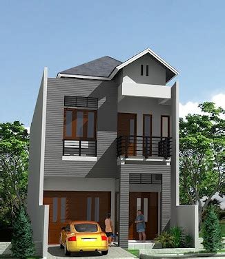 Meskipun mengusung konsep simplisitas, tampak depan rumah 2 lantai ini tetap cantik dan punya nilai keindahan tersendiri. Gambar Rumah Minimalis Terbaru: Desain Rumah dua Lantai ...