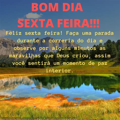 10 Imagens De Bom Dia Sexta Feira Abençoada Mensagens Lindas