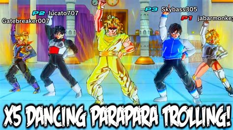 x5 dancing parapara trolling xenoverse 2 funny moments dragon ball xenoverse 2 youtube