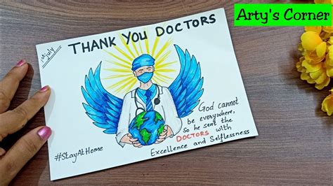How To Draw Doctors Day National Doctors Day Poster For Beginners