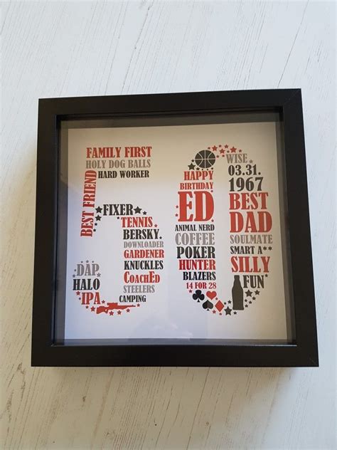 Explore the best 50th birthday gift ideas for men. 50th Birthday gift for Dad | Dad birthday gift, 50th ...