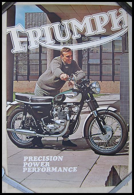 Ton Up Classics Vintage Triumph Motorcycle Promotional Posters And