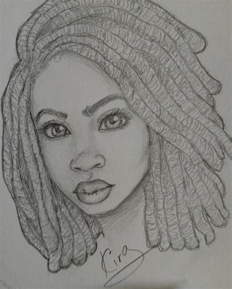 Character Sketch Drawing Sketches And Illustrations Black Women