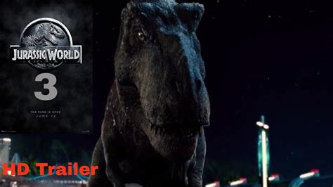 Com apenas 15 segundos, o vídeo divulgado no canal oficial da franquia no youtube mostra dinossauros diversos e realistas tomando água em um cenário caótico e, de repente, um confronto entre dois grande predadores antes do logo do filme. Jurassic world 3 official trailer#1(11 June 2021)HD [ FAN ...