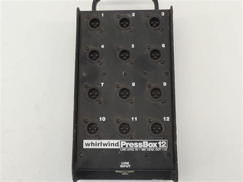 whirlwind pressbox 12 pb12 passive press box w 1 line in to 12 mic out gpm surplus