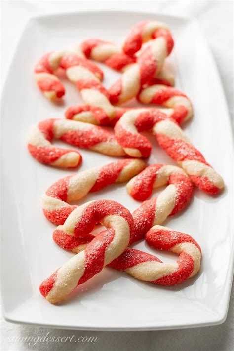 Candy Cane Cookies Recipe Candy Cane Cookies Peppermint Cookies Bars Recipes