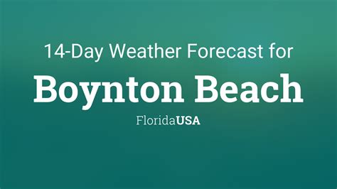 Boynton Beach, Florida, USA 14 day weather forecast
