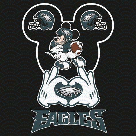 Love Philadelphia Eagles Mickey Mouse Svg, Sport Svg, Philad - Inspire