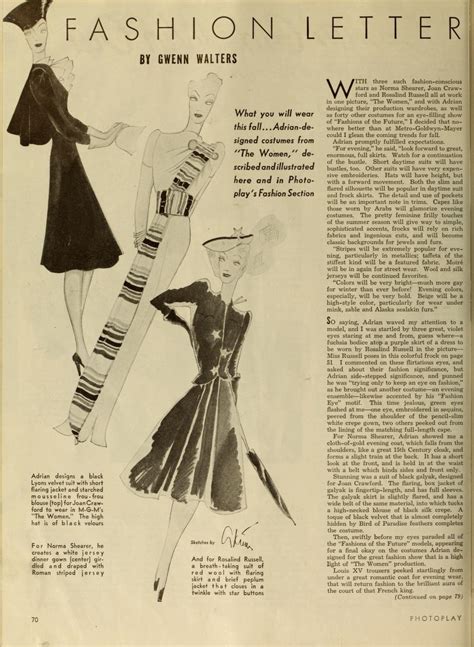 1939 Cukor The Women 1956 Miller The Opposite Sex Fashion