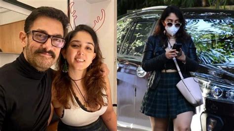 aamir khan s daughter ira khan makes rare appearance in black leather jacket in pics news